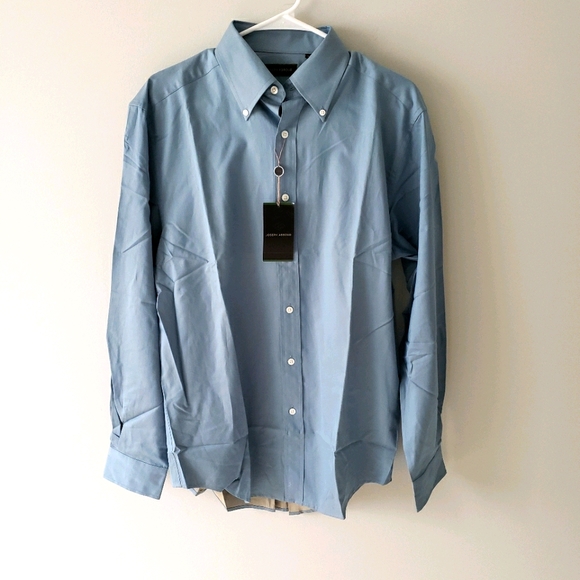 Joseph Abboud Other - NWT Joseph Abboud Blue Cotton Button-up Shirt szM
